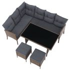 Rattan sarok kerti bútor 0000371812