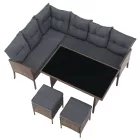 Rattan sarok kerti bútor 0000371812
