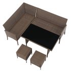 Rattan sarok kerti bútor 0000371812