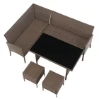 Rattan sarok kerti bútor 0000371812