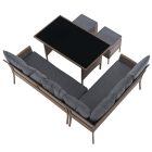 Rattan sarok kerti bútor 0000371812