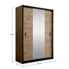Gardróbszekrény 150 cm széles S85070