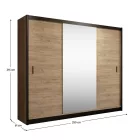 Gardróbszekrény 250 cm széles S85110