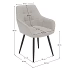 Fémvázas étkezőfotel S93524