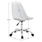 Fehér gurulós szék F94034