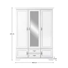 Gardróbszekrény 160 cm S03913