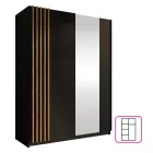Gardróbszekrény 150 cm széles S05000