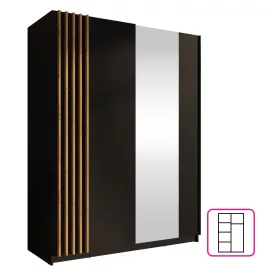 Gardróbszekrény 150 cm széles S05000