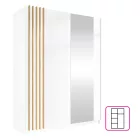 Gardróbszekrény 150 cm széles S05001