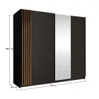 Gardróbszekrény 200 cm széles S05002