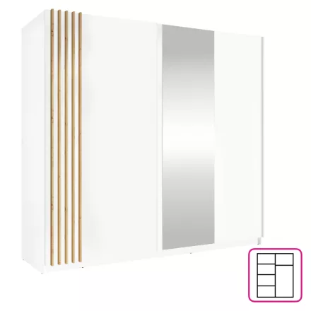 Gardróbszekrény 200 cm széles S05003