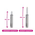 Gázrugó, króm, hosszúság 69,4 cm, 150 kg, PIEST TYP 8