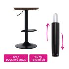 Gázrugó, fekete, hosszúság 69,4 cm, 150 kg, PIEST TYP 7