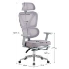 Deréktámaszos irodai szék F08886