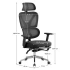 Deréktámaszos irodai szék F08887