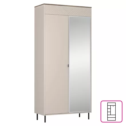 Tükrös gardrób S09923