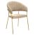 Design étkezőszék, bézs Velvet szövet/gold króm arany, DASMIN NEW TYP 1