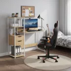 Felépítményes számítógépasztal S11507