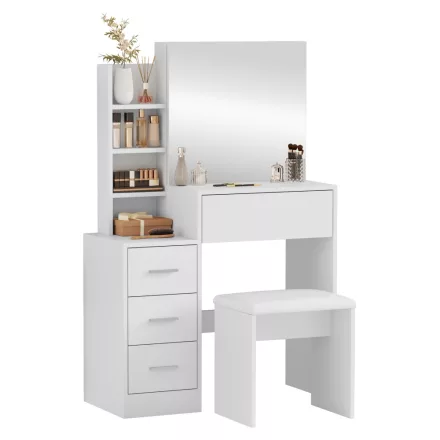 Fehér fésülködő asztal F11528