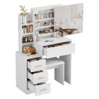 Fehér fésülködő asztal F11528