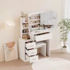 Fehér fésülködő asztal F11528
