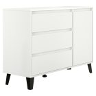 Komód, fehér, BOGAN NEW 1D3S