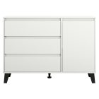 Komód, fehér, BOGAN NEW 1D3S