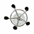 Szék, fehér/króm, MABEL 4 NEW