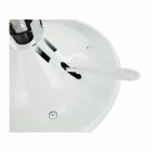 Szék, fehér/króm, MABEL 4 NEW