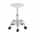 Szék, fehér/króm, MABEL 4 NEW