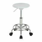 Szék, fehér/króm, MABEL 4 NEW