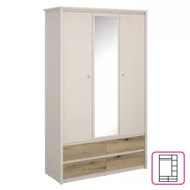 Tükrös gardróbszekrény S13374