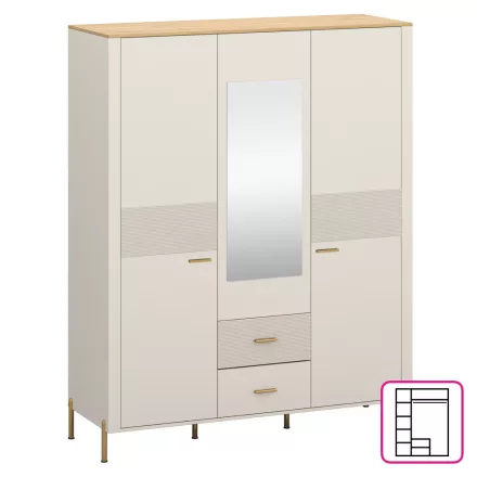 Tükrös gardrób S13904