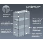 Üveges vitrin Strong S3 8005 éger