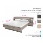 An-DM Franciaágy éjjeliszekrénnyel 160 cm canterbury