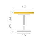 Állítható magasságú asztal motion MS21200 éger