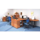 Zárható 4 fiókos irodai konténer K34CPTON fehér