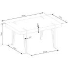 Fa asztallapos étkezőasztal T13448