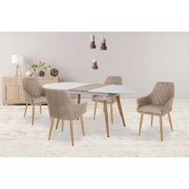 Fa asztallapos étkezőasztal T18727