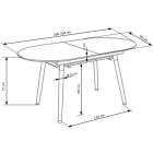 Fa asztallapos étkezőasztal T18727