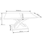 Fa asztallapos étkezőasztal T21521