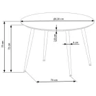 Fa asztallapos étkezőasztal T20599