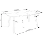 Fa asztallapos étkezőasztal T24308