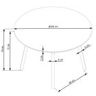 Fa asztallapos étkezőasztal T23575