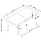 Fa asztallapos étkezőasztal T22948