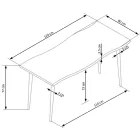 Fa asztallapos étkezőasztal T23196