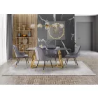 Üveglapos étkezőasztal T21416