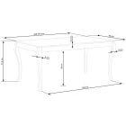 Fa asztallapos étkezőasztal T21941