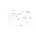 Fa asztallapos étkezőasztal T22239
