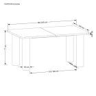 Fa asztallapos étkezőasztal T23602